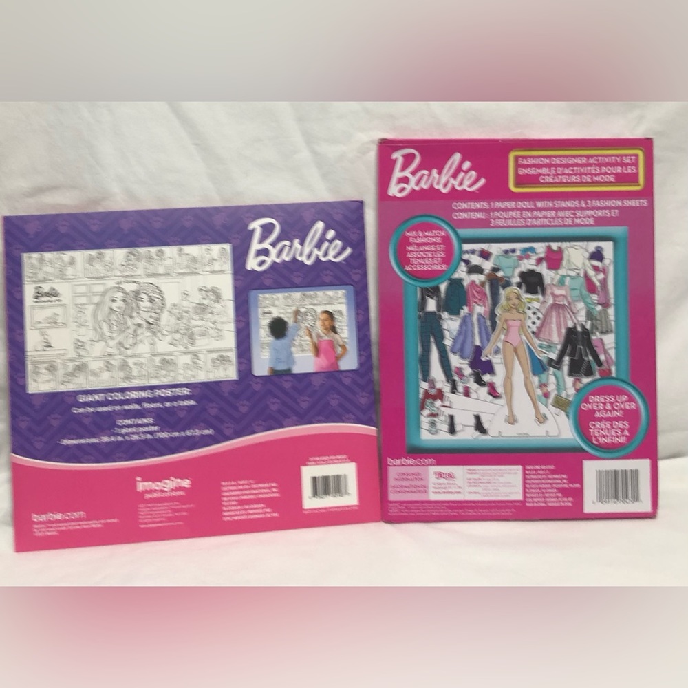 Barbie Bundle coloring poster you can be a Vet/Fashion Designer activity set. 3+ - Picture 2 of 5